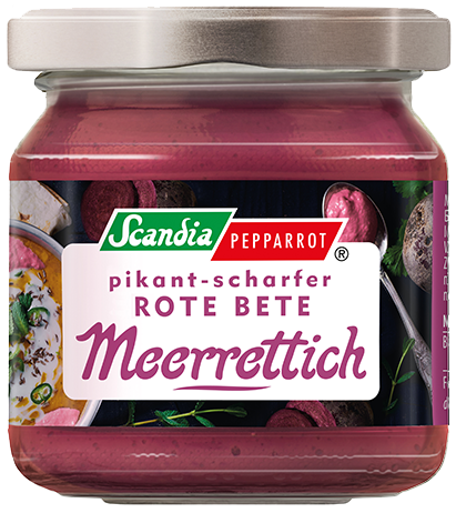 Scandia Pepparrot - pikant scharfer Rote Bete Meerrettich